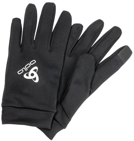 Odlo Unisex Handschuhe mit E-Tip STRETCHFLEECE Liner ECO, Black