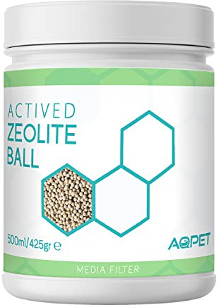 AQPET Zeolite Ball para filtración química en Acuario 500 ml.