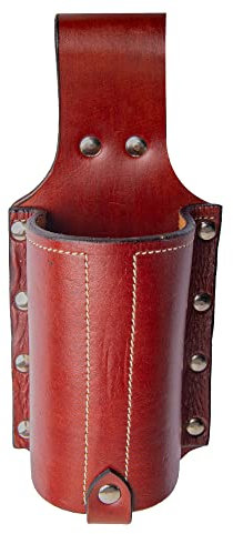 Hulara Fondina per birra in pelle pieno fiore piccola fondina per bottiglia da uomo Cowboy porta birra per viaggio/all'aperto porta bottiglia di birra fibbia