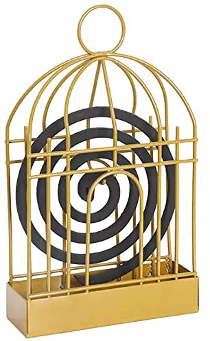Bobine Moustique, Porte Spirale Anti-Moustique, Métal Brûleur Bobine Moustiques Cage D'oiseau, Mosquito Brûleur D'encens, Anti Moustique Porte Encens, pour Maison Et