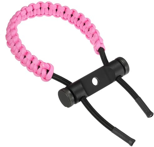 PATIKIL Tir Arc Arc Poignet Sangle, Réglable Composé Tresse Poignet Sangle, Rose Clair