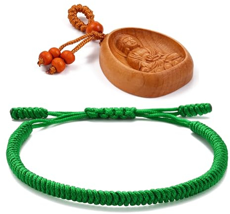 LUCKY BUDDHIST Turarmband + För Tonåringar Män Kvinnor - Flätade Vänskapsarmband - Handgjorda med Kärlek - Tibetansk Stil - Justerbart Armband