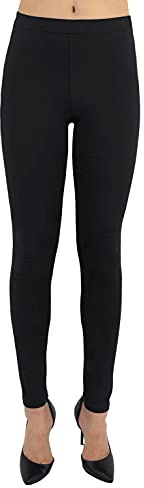 JOPHY & CO. Kvinnors Bielastiska Leggings Hög midja Sport Fitness Mjuka Elastiska Yogabyxor (cod. 9839), 6015-svart, XL