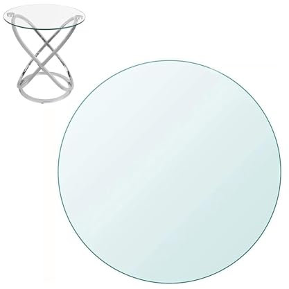Tischplatte Aus GehäRtetem Glas, Glasplatte Rund Durchm, Glas Sicherheitsglas, Glastisch Tischplatte Aus GehäRtetem, Glas Tisch Glasscheibe, Transparent Rund, Tisch Glasplatte Ersatzteil ( Size : 90CM