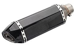 ENLIGMA Motorräder Auspuffanlage Für Yamaha R15 51 MM Universal Motorrad Auspuff Schalldämpfer Racing Escape Ak Auspuff Für Tmax 500 FZ6 CB400 Er6n Cb650(09)