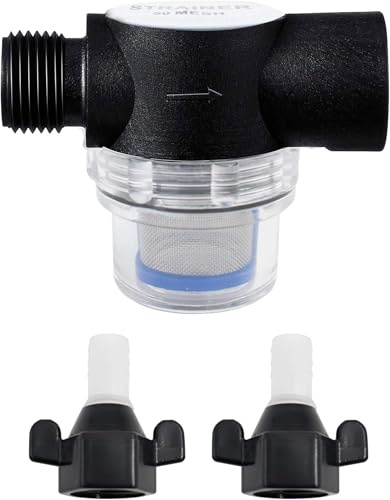 TKSE filtro universale per acqua, filtro fine in acciaio inox, serbatoio, camper, pompe giardino, impianto idraulico domestico