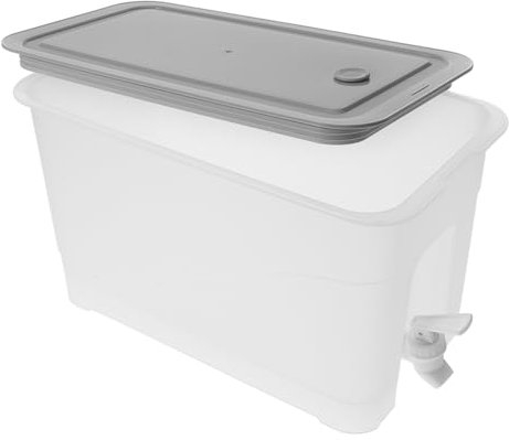 COLLBATH Distributeur Deau Pour Réfrigérateur Bouilloire Pichet Pour Réfrigérateur Avec Robinet Pichet À Boissons De 4 L