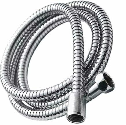Universal Premium Stainless Steel Shower Hose – Anti-Kink | Leak-Proof Flexible Replacement Bathroom Hose Pipe | Shower Hose Pipe | Chrome-Plated Finish Connectors Hoses (Chrome, 1.2M)