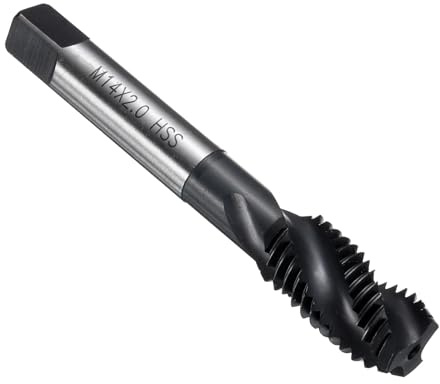 QUARKZMAN Metrisch Gewindeschneider M14 x 2 Gewindebohrer HSS6542 Hochwertiger Nitrierbeschichtete Gewindeschneider - 1 Stück