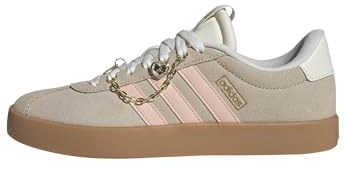 Adidas Women's Vl Court 3.0, Crystal Linen/Blush Pink/Off White, 8