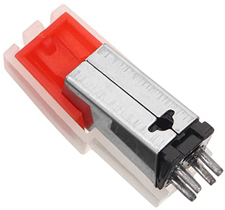 Yardwe Puntina Di Ricambio Per Giradischi Motore Magnetico, Ago Dello Stilo in Plastica e Metallo Resistente, Compatibile Giradischi e Grammofoni, Suono Chiaro e Installazione Senza Attrezzi