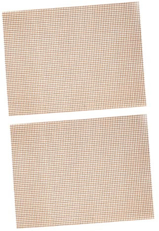 BESPORTBLE 2pcs Bbq Grill Mesh Mat Non Stick Heat Resistant Reusable Dishwasher Safe for Indoor Outdoor Cooking
