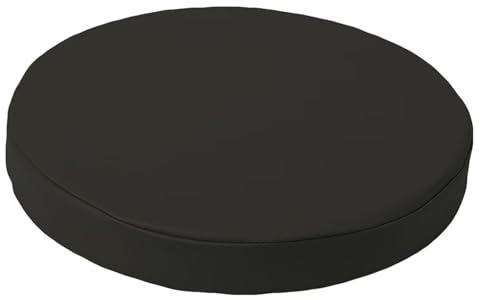 Aselbia stolsdyna rund 35 cm, 1-pack halkfri & mysig sitsdyna, PVC vattentät stolsdyna rund för vardagsrum, matsal, kontor, 3 cm tjock