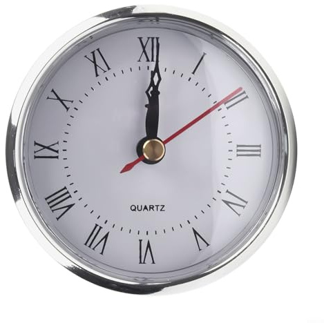 Améliorez votre horloge avec un insert à quartz de 80 mm avec chiffres arabes lisibles pour une lecture facile de l'heure (romain)