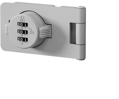 Serratura a combinazione senza chiave in lega di zinco, perfetta per armadi con password a 3 cifre e display di accesso