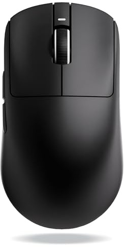 Dragon Fly Ratón Gaming Inalámbrico Ultraligero R1-SE-Endurance 55g, Sensor Óptico PAW3395 SE 18000 DPI de Alta Precisión, Batería 70h, Conectividad Tri-Modo (Bluetooth 5.4/2.4G/USB-C), Negro