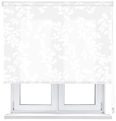 VIEWTEX Seitenzugrollo lichtdurchlässig Polar Weiss 105 X 190 cm 5 Jahre Garantie