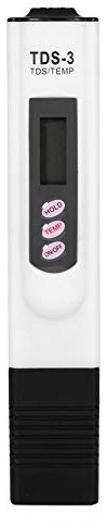 Calidad del Agua Medidor de Prueba Pancellent TDS Digital LCD Probador de Calidad del Agua Prueba de Agua Pluma Filtro de Pureza 0-9990 PPM Temperatura para Agua Potable, Acuarios y Piscinas