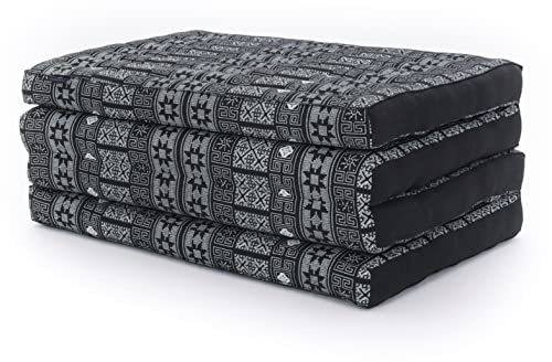 Leewadee Colchoneta Tailandesa Plegable 200 x 70 cm - Kapok Suelo Futon Alternativa para Dormir Yoga Masaje & Meditación