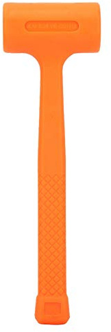 Rubber Hammer PVC Soft Face Dead Blow, 0.5LB, Blue and Black, Ergonomic Handle, for Petrochemical and Coal Mine