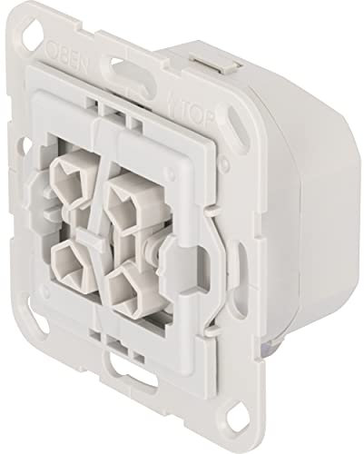 TechniSat Smart-Home Roller Shutter Switch Insert with Double Rocker - Flush-Mounted Box, Z-Wave Plus, Smart Roller Shutter Control via App, Compatible with Many Brand Switches)