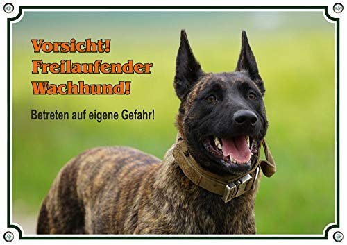 Petsigns Hundeschild hollandse Herdershond - Exklusives Warnschild in Fotoqualität - Herder, DIN A5