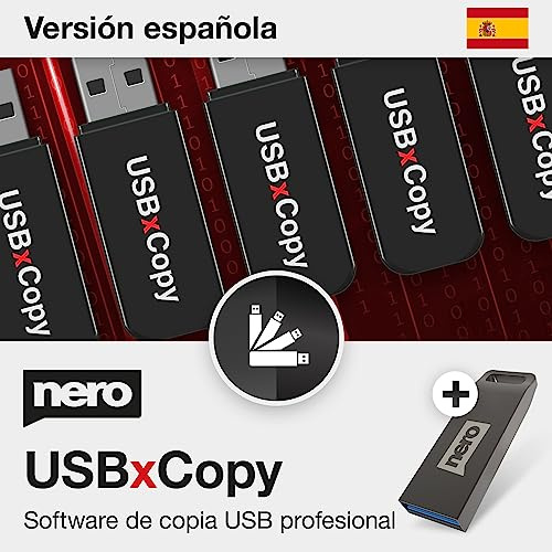 Nero USBxCopy | Logiciel pour Copier et Cloner Clés USB | Duplication Multiple | Effacement Sécurisé & Formatage | Création ISO et Raspberry Pi OS | Licence Lifetime | 1 PC | Windows 11/10/8/7