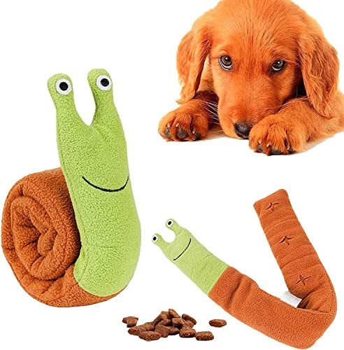 Norhogo Interaktive Hundespielzeug, Hundespielzeug Intelligenz, Schnecke Intelligenzspielzeug Hunde Spielzeug Snoop Hundespielzeug Füllung Welpenspielzeug für Puzzle Foraging Instinkt Training