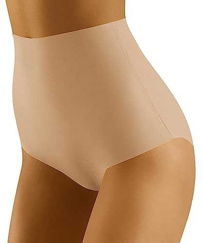 Wolbar Damtrosor hög midja shapewear klassiska sömlösa underbyxor WB441, Beige, XXL