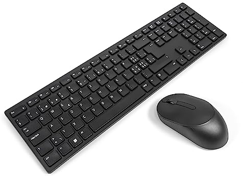 Dell KM5221W SWISS Pro Wireless Keyboard & Mouse Combo Bundle