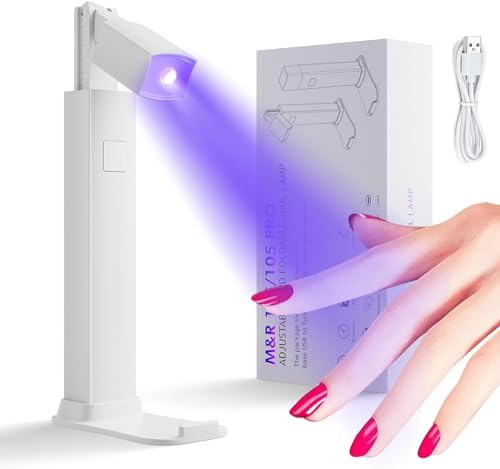 Mini lámpara LED para uñas, lámpara de secado de uñas portátil, lámpara de uñas ajustable y plegable, lámpara de uñas UV recargable de mano para niñas, uñas de gel creativo, linterna de uñas USB para