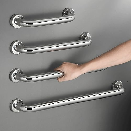 Treppengeländer, Handlauf Sicherheitsgeländer,Stange Edelstahl-Treppenhandlauf 30-120CM,Handfußgeländer Rutschfestem mit Zubehör, Kit Treppengeländer und Außen für Küche BadGarten Balkon（Größe: 40 cm）