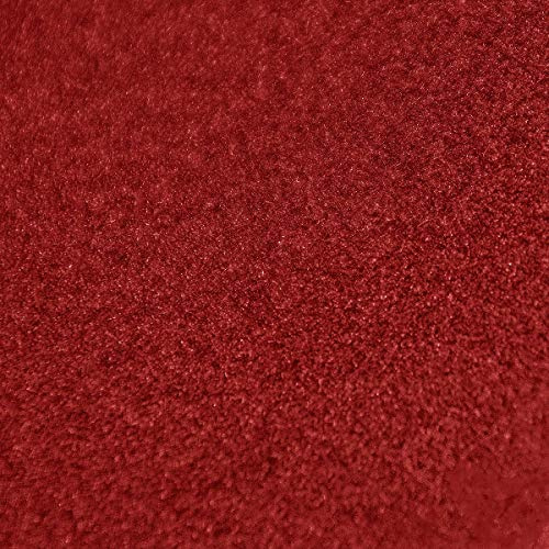 DecoMeister Vinilo Adhesivo para Muebles Efecto Terciopelo 45x50 cm - Papel Decorativo para Renovación de Mesas Armarios y Forrar Interiores - Rollo Opaco Grueso - Rojo
