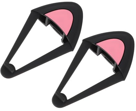BESTonZON Cat Ear Headphones Adorable Headphone Ornaments Decorations for Headset Accessories for Boys and Girls Girls for Cat Halloween Accessories Using Black Ears Headband