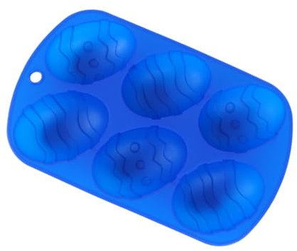 HOLIDYOYO Molds for Easter 6 Pack Silicone Cake Molds Perfect for Easter Egg Cake Decorations