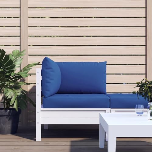 ZEYUAN Palettensofa-Auflagen 3 STK Palettenkissen Outdoor, Europaletten Sitzkissen Outdoor, Paletten Rückenkissen, Blau Stoff