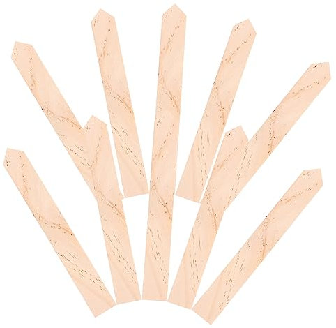IWOWHERO 20stücke Holz Pflanzenschilder Wetterfeste Stecketiketten Für Garten Draußen Spitzes Design Einfache Beschriftung Vielseitig Als Pflanzenetiketten Und Dekoration
