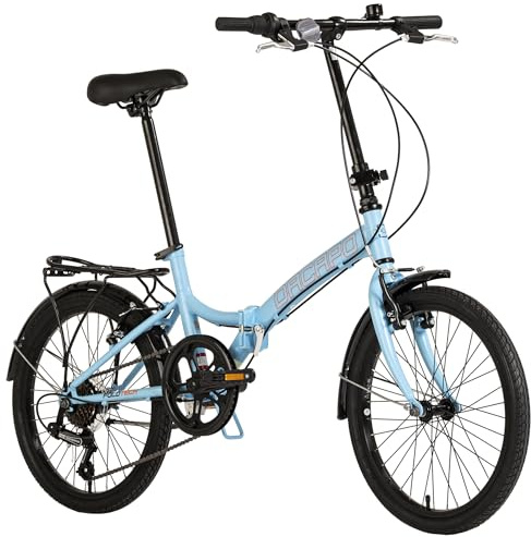 DACAPO Faltrad 20'' Foldtech 6 Gänge RH 32 cm (Schwarz)