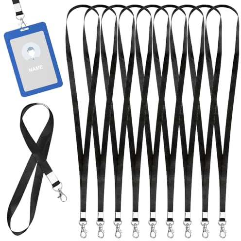20 Piezas Cuelga Llaves Cuello, 45 cm Lanyard Llaves, Neck Strap Lanyards