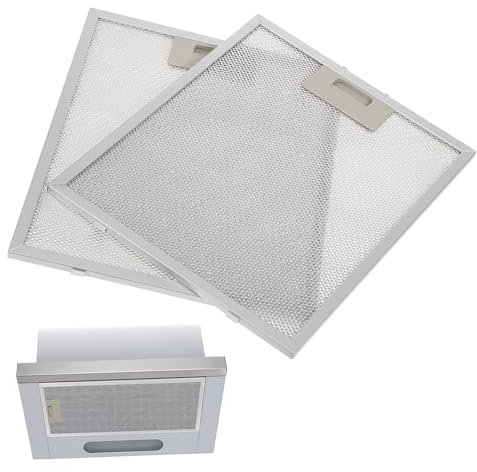 DIYEAH 2stücke Metall Küchenabluftfilter Ersatz Dunstabzugshauben Fettfilter Mesh Filter Für Dunstabzugshaube Waschbar Aluminiumgitter Haushaltsartikel Küche