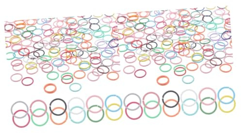 OSALADI 2 Series Anillas De Hierro Abiertas Para Joyería Diy Conectores Redondos Para Collares Pendientes Llaveros Y Accesorios De Manualidades Resistente Y Duradero 200 Piezas*2