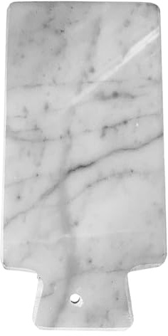 CBAM Tabla de cortar de mármol blanco Carrara Artesanía Home Decor Interior Design 30 cm