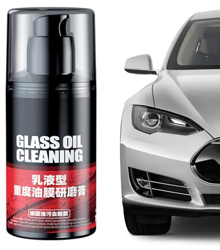 Eliminador de Película de Grasa para Parabrisas Limpiavidrios Para Coche De | Pasta de Limpieza con Efecto Hidrófugo Duradera para Cuidado Exhaustivo Automotriz Doméstico