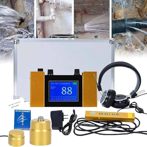 Detector de fugas de agua profesional con sensor geófono para una detección precisa de fugas de tuberías subterráneas