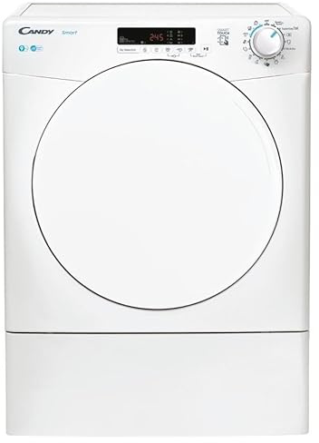 CSEV9DF-80 9kg Freestanding Vented Tumble Dryer – White, Large Capacity, Sensor Drying, Reverse Action, Easy Iron, Energy Saving, Delay Start