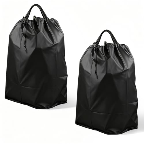 MidingChai Pfandflaschen Sammelbehälter Innentasche, 80L Tragetaschen für Flaschensammler, 230D Pfandflaschen Tasche mit Henkeln und Kordelzug, Kompatibel mit Flaschen Sammelbehälter, 2 Stück