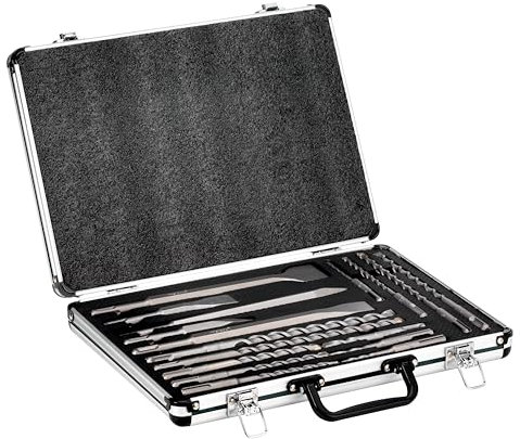 Metabo SDS-plus Bohrer-/Meisselset SP,17-teilig, im Alukoffer (628414000), für alle Bohrhämmer mit SDS-plus Aufnahme