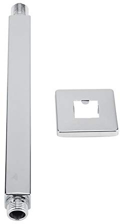 Wifehelper Duscharm, Wandmontage Platz Edelstahl Top Duscharm Rohr Gerade Duschverlängerung für Badezimmer-Duschkopf (25 cm/9,84 Zoll)