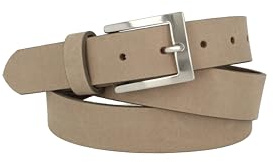 MGM Damen Gürtel Lissabon 3cm G rtel, Taupe (Si), 90 EU