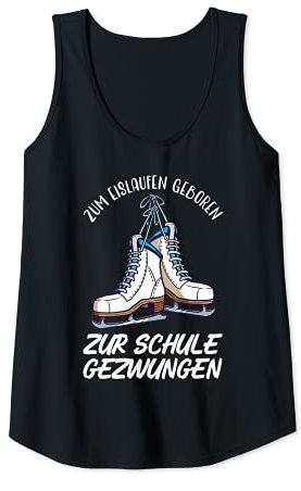 Damen Eiskunstläuferin Schlittschuhe Eiskunstlauf Figure Skater Tank Top
